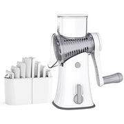 Transform Your Cooking with the 5-in-1 Rotary Cheese Grater: The Ultimate Kitchen Tool for Effortless Slicing, Shredding, and Chopping!