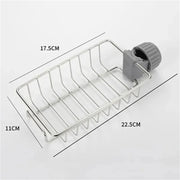 Kitchen Sink Organiser Rack — Faucet  Sponge & Soap Holder | No Drilling | UK