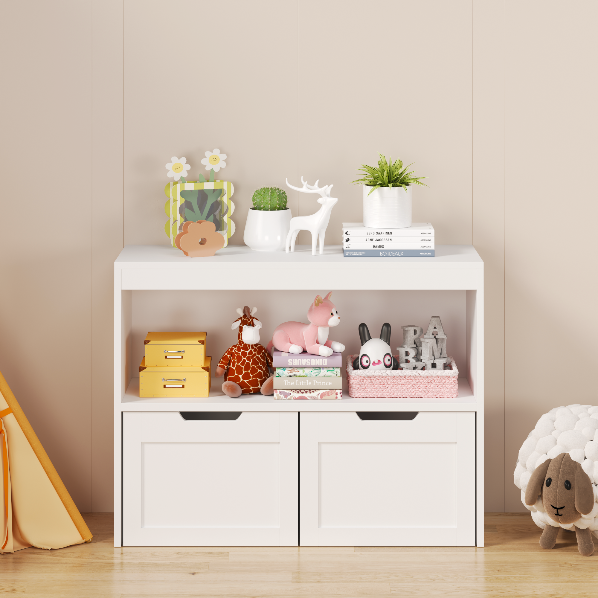 Book Organizer White