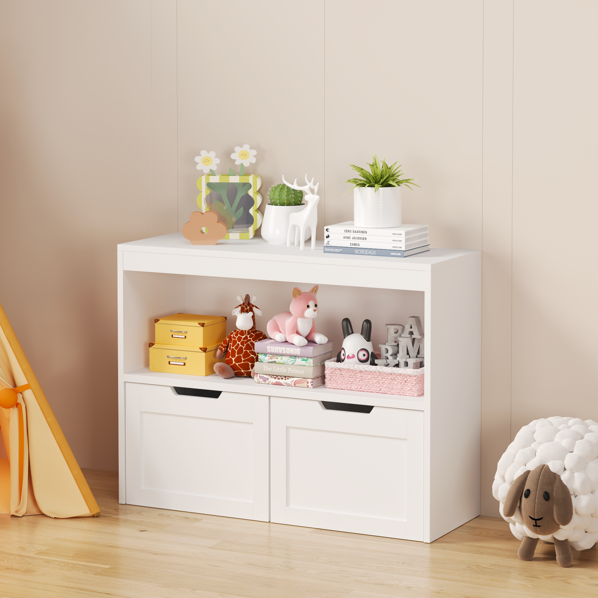 Book Organizer White