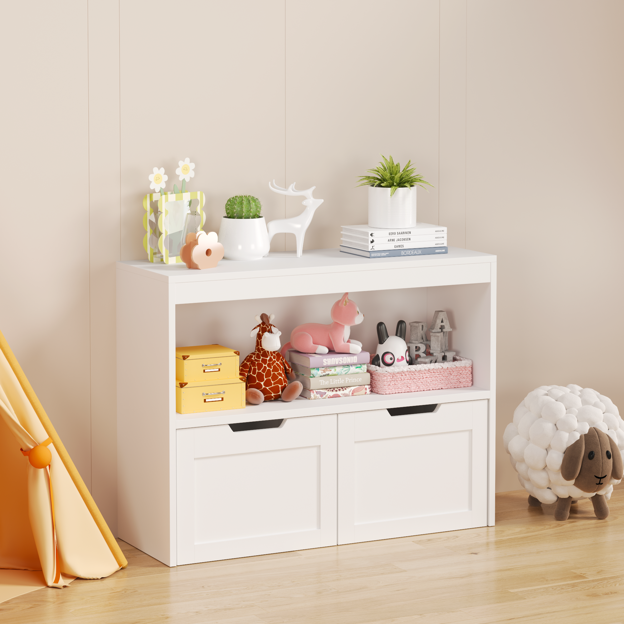 Book Organizer White